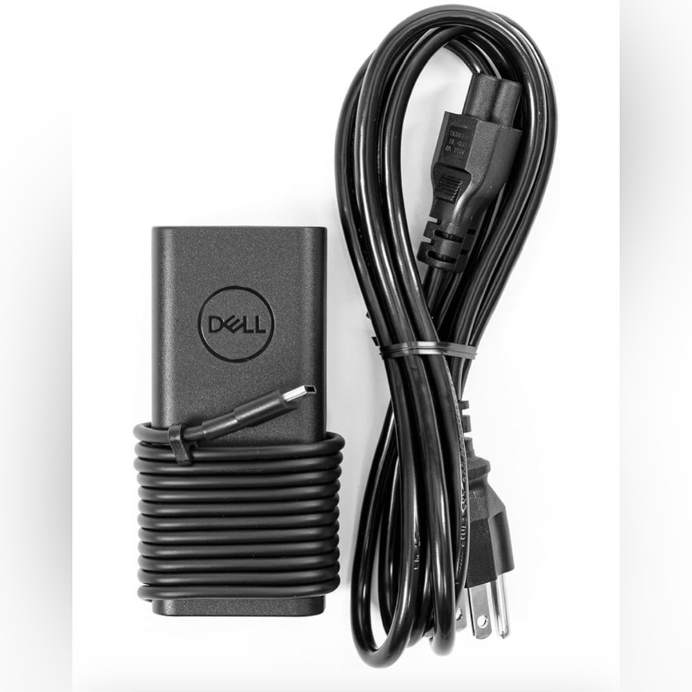 Dell 65W USB-C Laptop Charger for XPS and Latitude 5000 - Power Cord Included